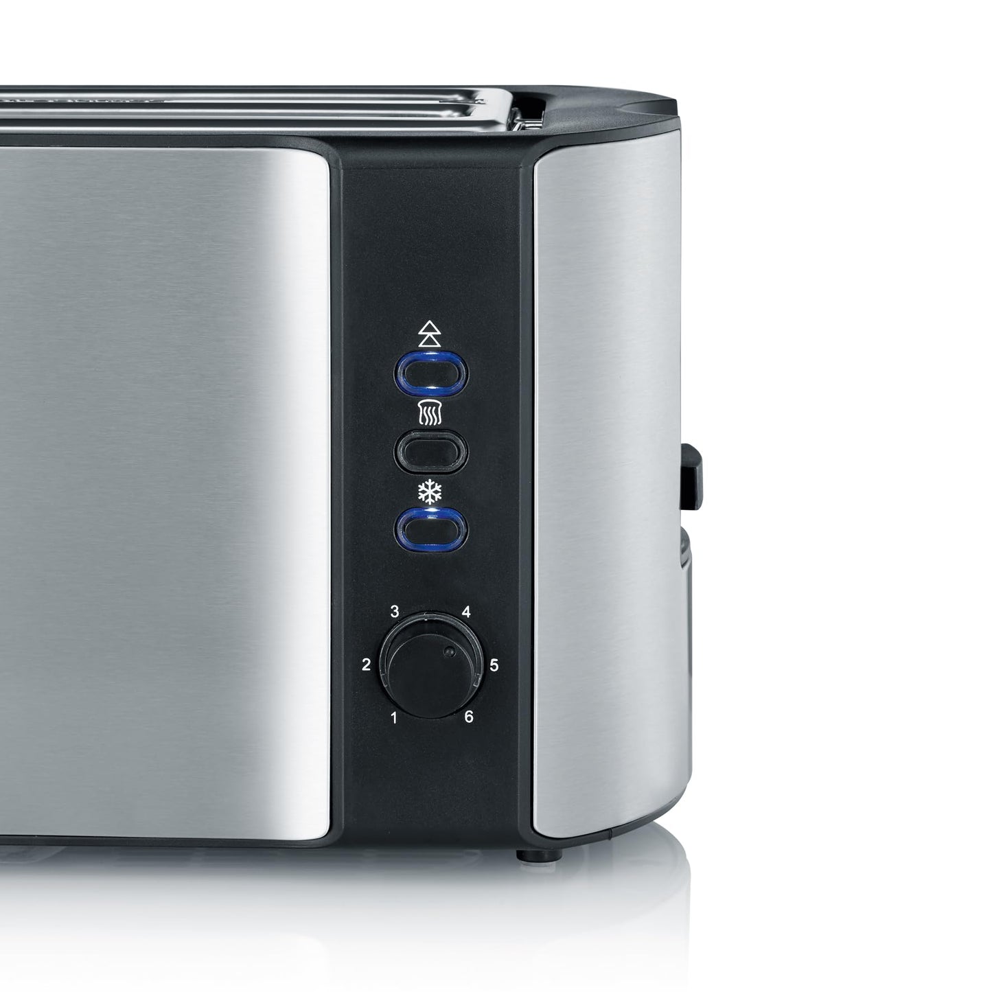 SEVERIN high-quality, high-quality  toaster 1,400 W power, brushed stainless steel/black