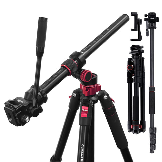 Rollei Compact Traveler No.2 XL video tripod camera with extension arm 212cm - 26980