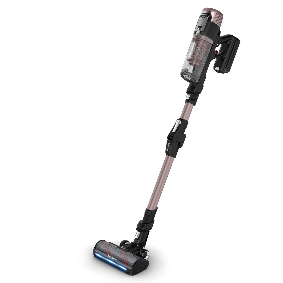 Rowenta X-Force Flex 16.60 cordless vacuum cleaner, extreme suction power, 315 Air Watt, optimal results on all floors, LED lighting, 2 hours runtime, flex joint, including accessories, RH9CD9E0
