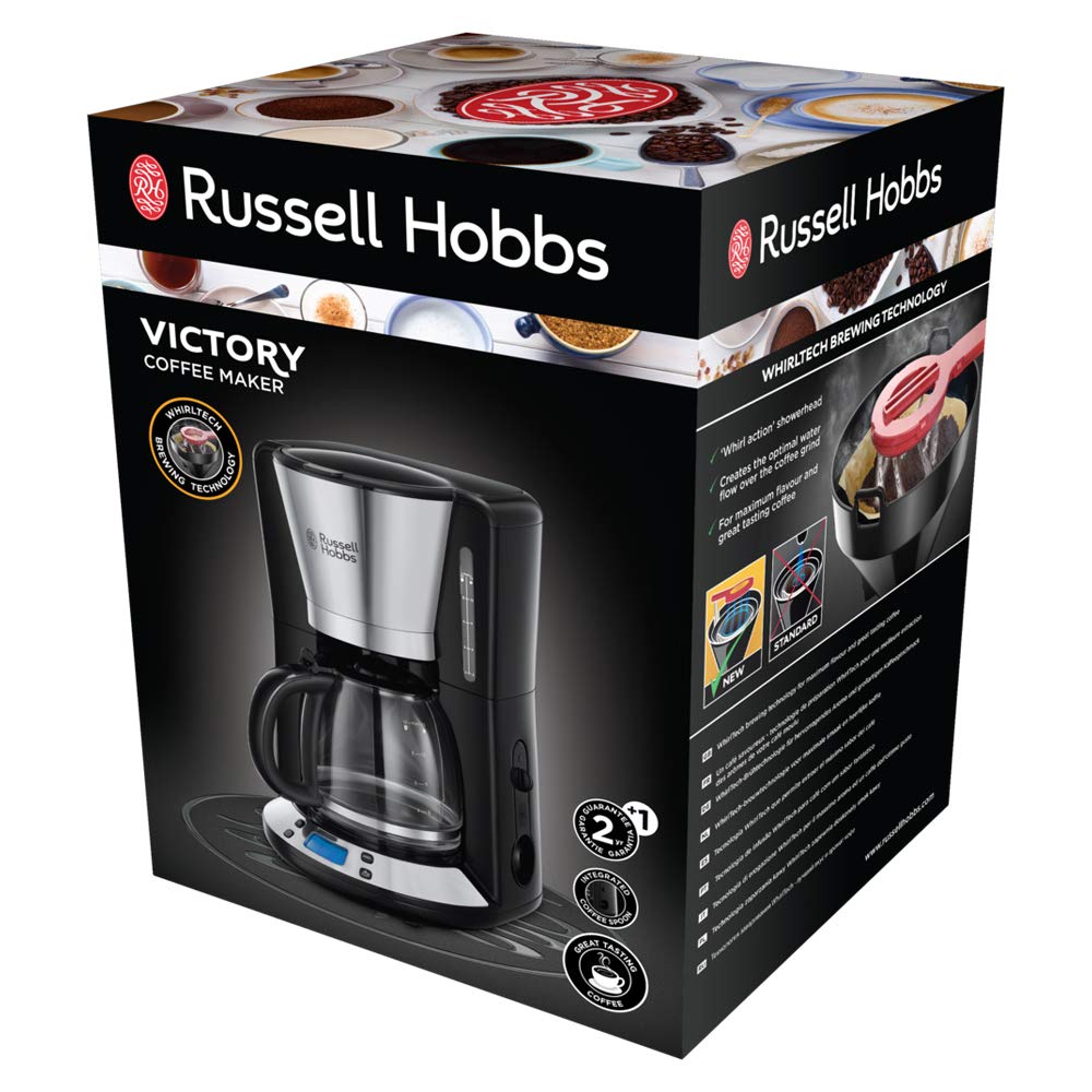 Russell Hobbs Filter Coffee Maker Victory, Stainless Steel, 1.25 l, 10 Cups - 24030-56