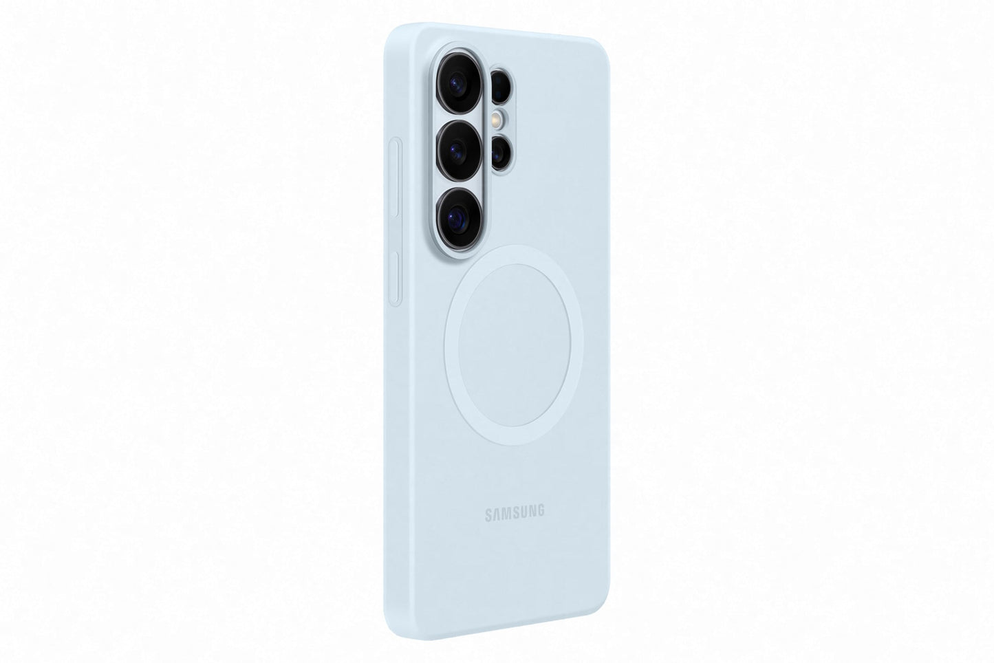 Samsung Silicone Magnet Smartphone Case EF-ES948, case for the Galaxy S26 Ultra, mobile phone case with magnetic ring for attaching accessories, silicone, protective case, shockproof, thin and easy to grip, light blue - EF-ES948CLEGWW