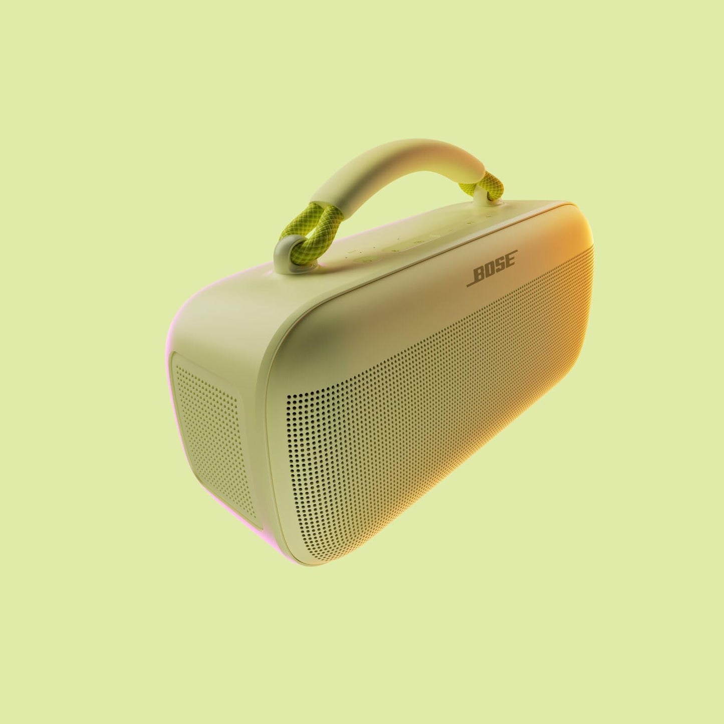 Bose portable SoundLink Max speaker, large portable Bluetooth boombox with battery, waterproof speaker boxes, up to 20h battery life, USB-C, integrated 3.5 mm AUX input, citrus yellow - 883848-0400