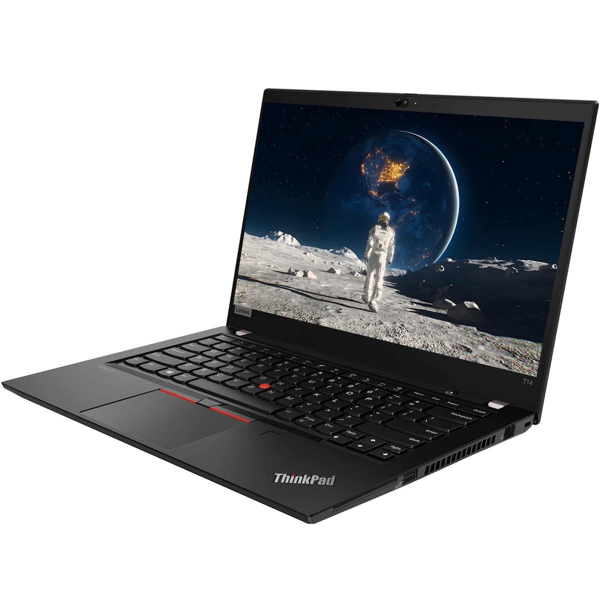 Lenovo Thinkpad T14 Gen 1 Notebook de afaceri, display FHD de 35,6 cm (14 inch), Intel Core i5-10310U, 16 GB RAM, 512 GB SSD, tastatură QWERTY americană, Windows 11 Pro (recondiționat)