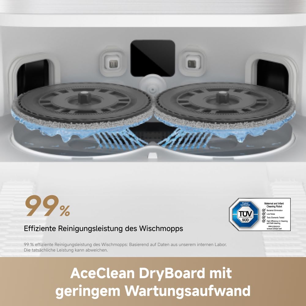 dreame L50 Ultra AE vacuum and mop robot With automatic emptying and mop self-cleaning at 100 ° C, 28,000 Pa suction power, obstacle avoidance and 360 ° navigation - RLL51SE