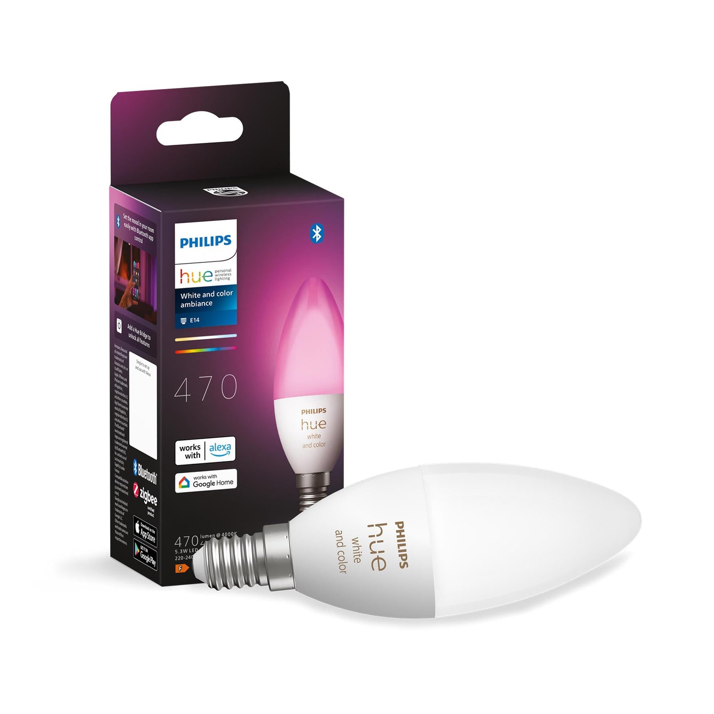Philips Hue White and Color Ambiance E14 (929002294204)
