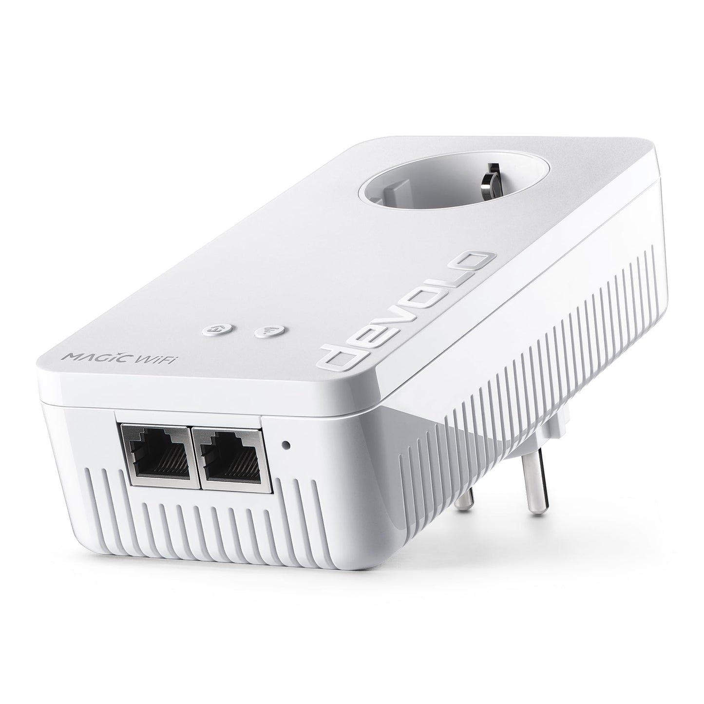 devolo Magic 2 WiFi next expansion adapter, WiFi powerline adapter, up to 2,400 Mbit/s, mesh WiFi, 2x Gigabit LAN port, dLAN 2.0, white - 8633