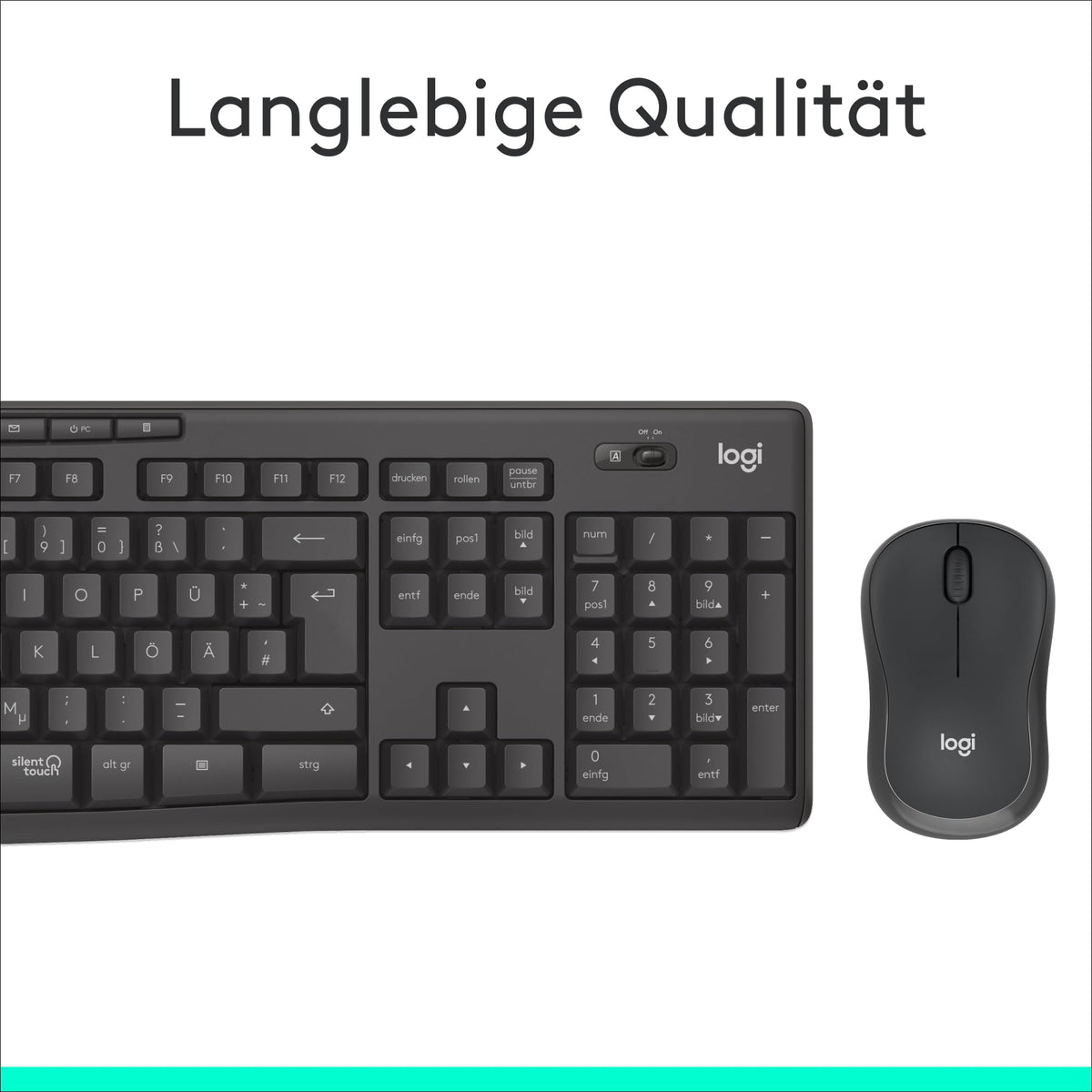 Logitech MK295 Silent Wireless Keyboard-Mouse Set - 8551681