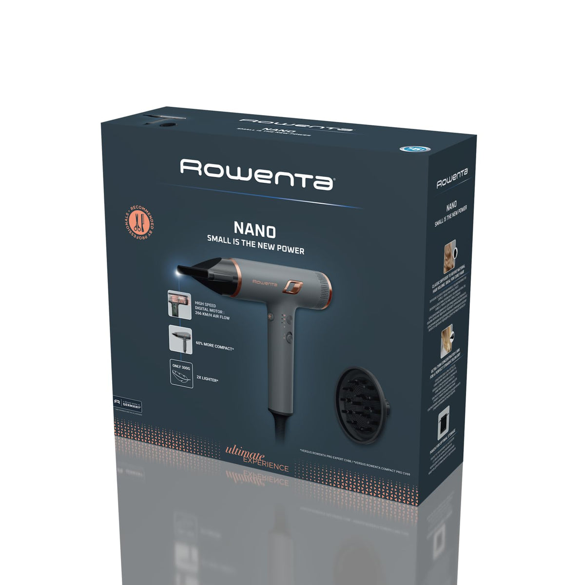 Rowenta Maestria Nano, Hair Dryer, fast, ionic and lightweight, HY8120 - HY8120F0
