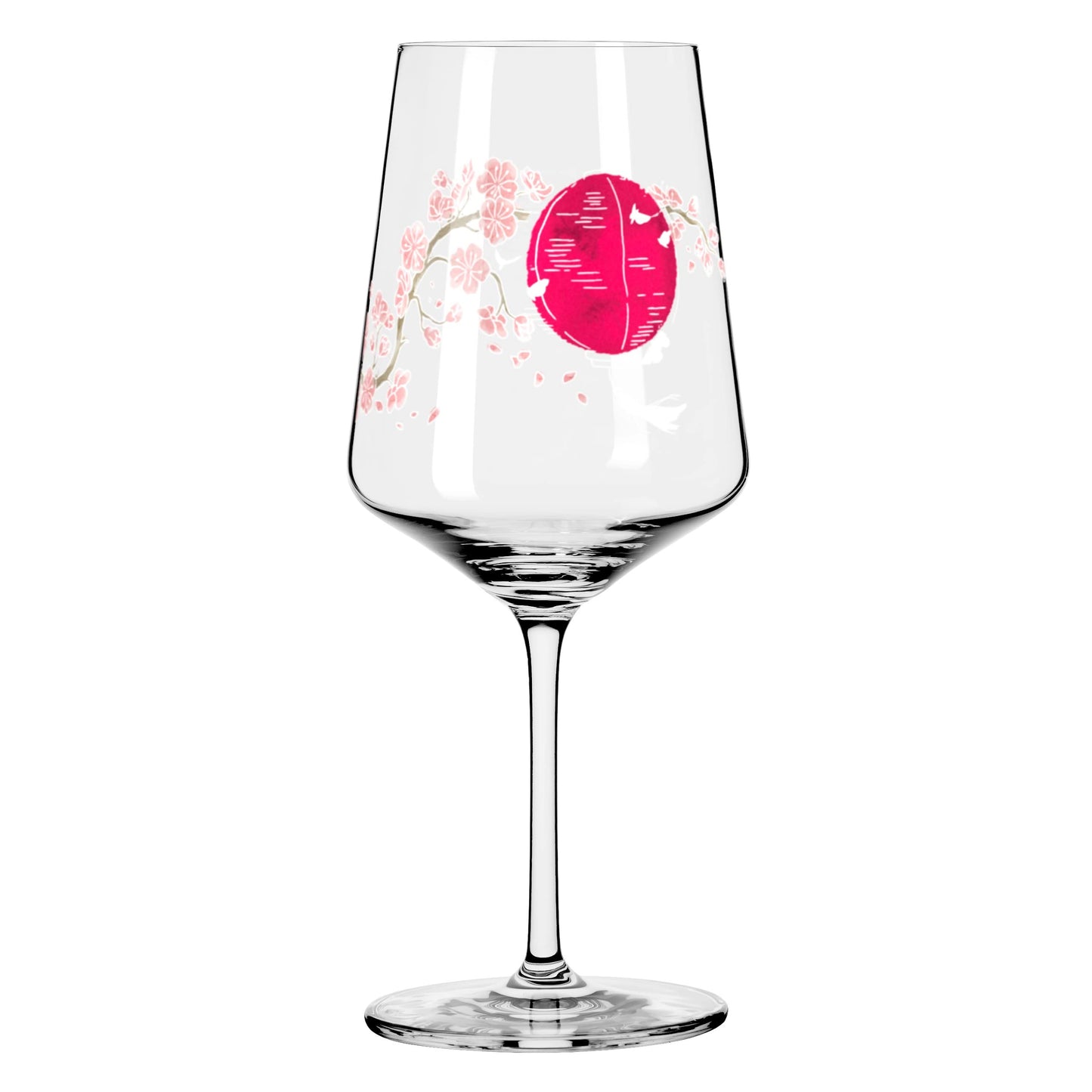 RITZENHOFF 3461007 Aperitif Glass Sprizz Set of 2 500 ml - Sommersonett Series No. 13 + 14 with Asia Motif Pink - Made in Germany