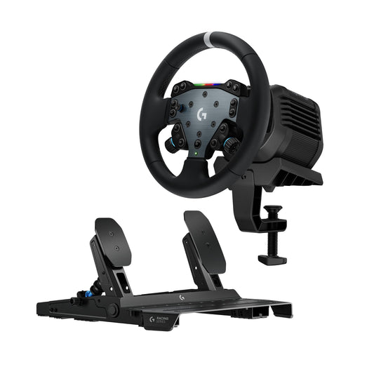 Logitech G RS50 RS50 pedal system: Set for simulated 4-part running - RS50 steering wheel base with 8 Nm direct transmission, RS hub - 941-000158