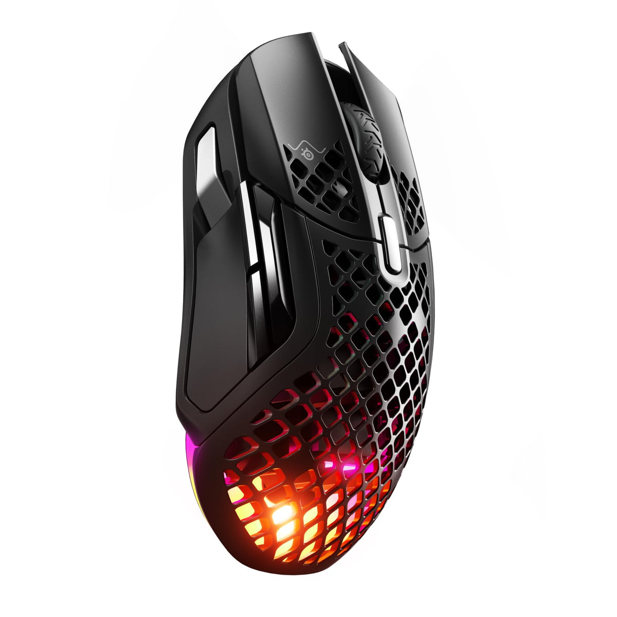 SteelSeries Aerox 5 Wireless – RGB gaming mouse with surface openings – Ultra-lightweight, water-resistant design – 9 buttons – Bluetooth/2.4 GHz – Optical TrueMove Air sensor with 18,000 DPI - 62406