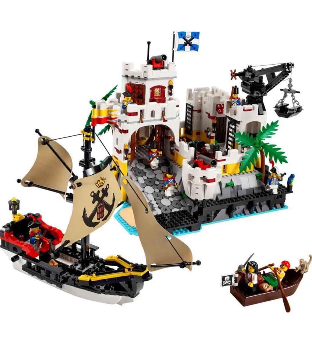 Lego 10320 Icons Eldorado Fortress, adult model kit with pirate ship and 8 minifigures - 6426509