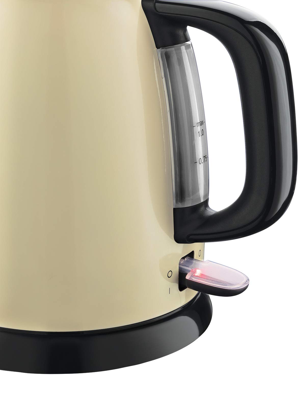 Russell Hobbs Fierbător de apă, 1,0 l, Oțel inoxidabil Crem, Funcție de fierbere rapidă - 24993-70