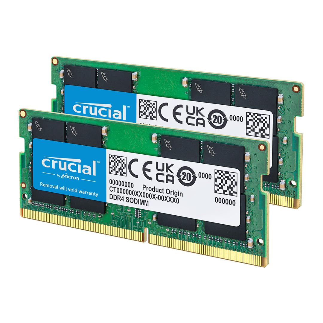 Crucial DDR4 RAM 16GB Kit (2x8GB) 2400MHz SODIMM CL17, memory for laptop/notebook, mini PC - CT2K8G4SFS824A