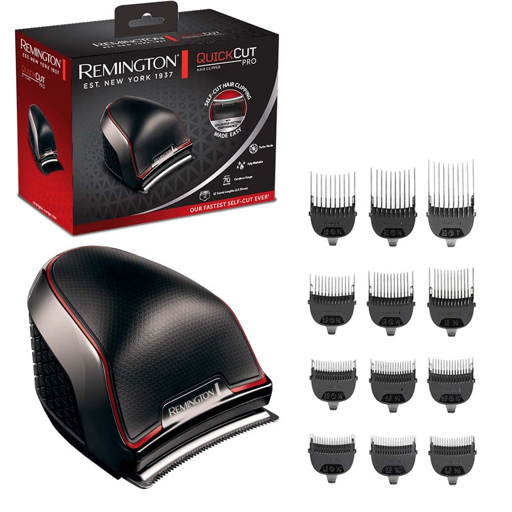 Remington Hair Clipper DIY, Matte Black, Mains and Battery Operation - HC4300