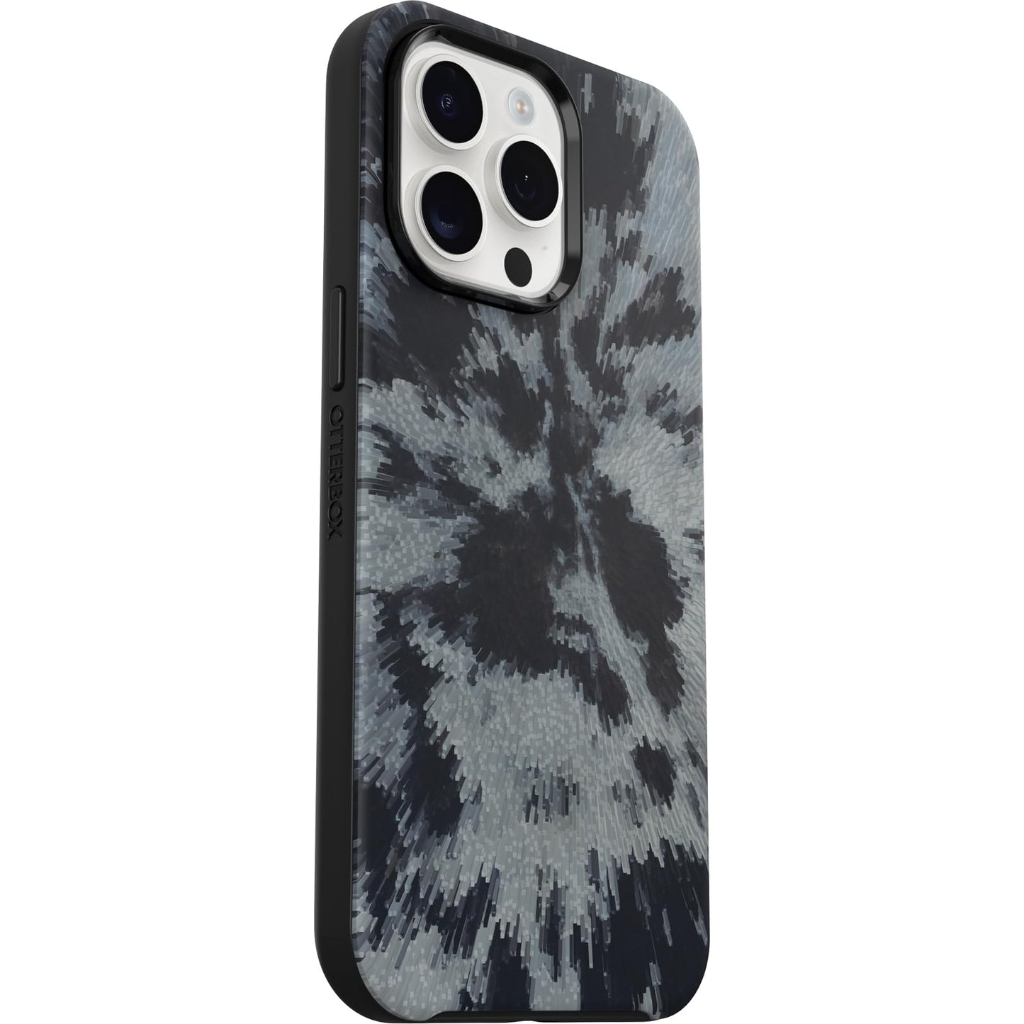 OtterBox Symmetry for MagSafe Case for iPhone 15 Pro Max, Shockproof Drop Proof Protective Slim Case, 3X Military Grade Tested, Black/Grey - 77-93389