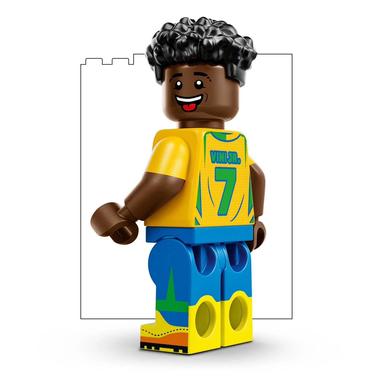 LEGO Editions Vini Jr. - Football highlights toy - 3D model building with minifigure to collect - children's room decoration - gift for boys, girls aged 10 and over and adult sports fans - 43027