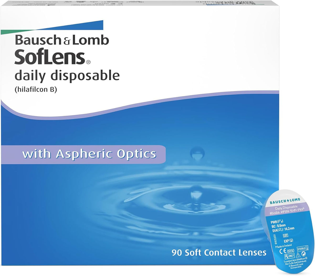 SofLens Daily Disposable, daily lenses, 90 pieces, +1.50 Dpt - SDD+015090PKR