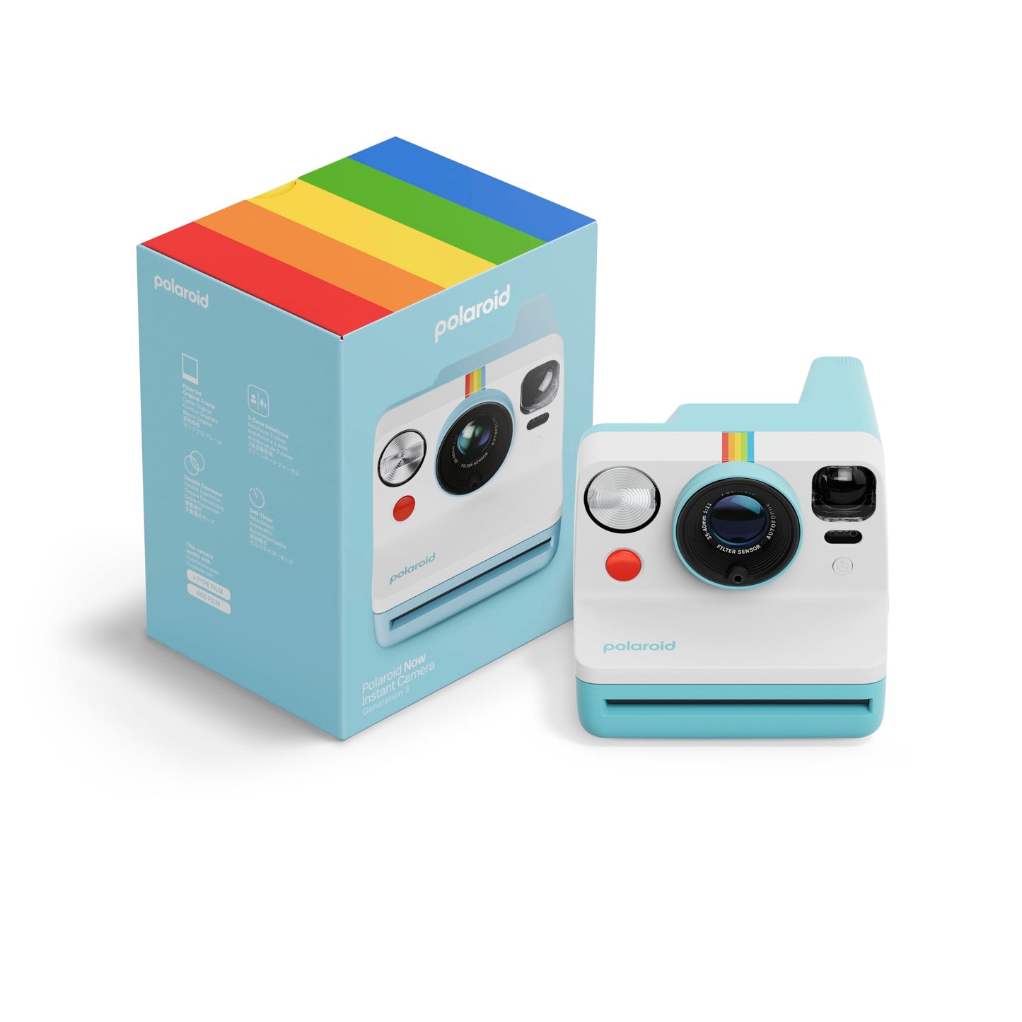 Polaroid – Now Generation 3 – Instant Camera – Arctic Blue (9157) - 009157