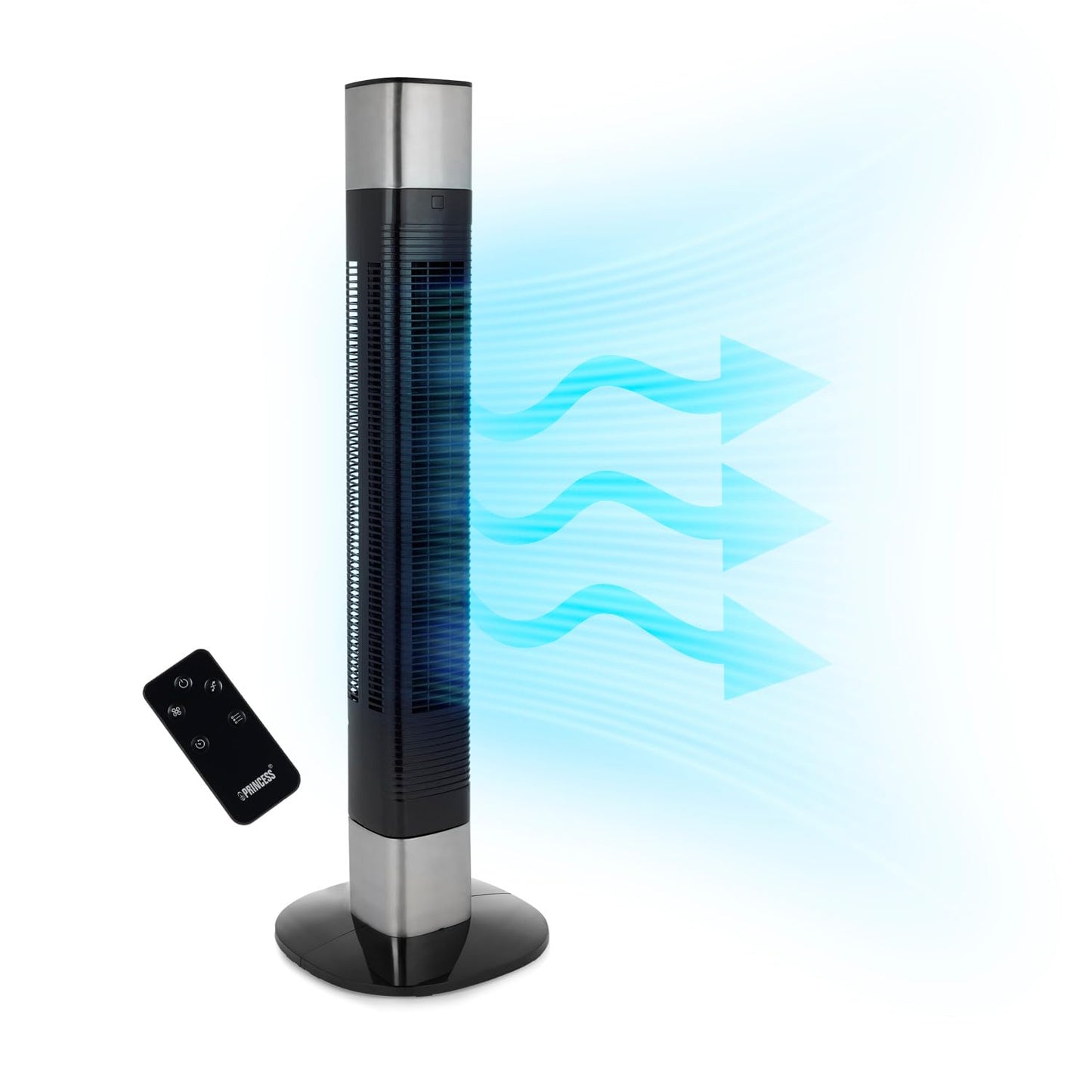Princess Low-noise tower fan - height 103 cm - 3 modes & 3 speeds - oscillation - controllable via app - 01.358275.01.001