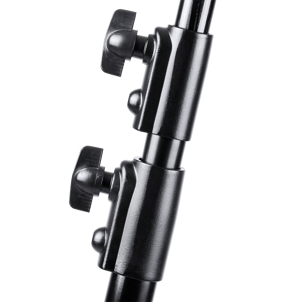 NEEWER PRO 9ft/260cm Spring Loaded Heavy Duty Photography Photo Studio Light Stand with 1/4" Screw & 5/8 Stud for Video, Portrait and Photography Lighting (2 Packs) - 10100600