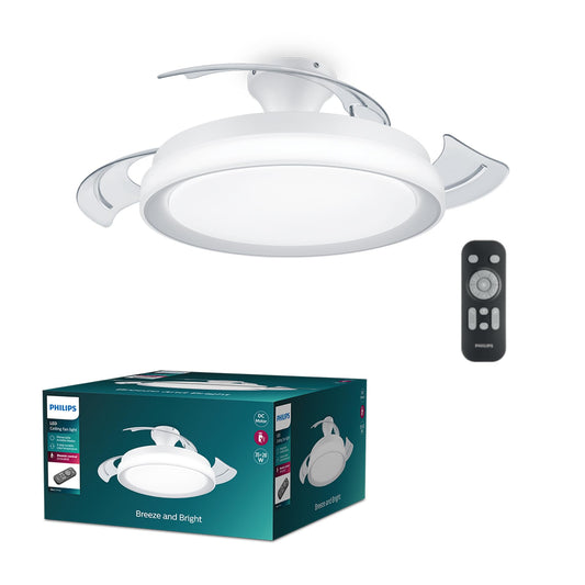 Philips Bliss LED DC ceiling light fan 28W+35W, 2700-5500K, white, white - 929004081601