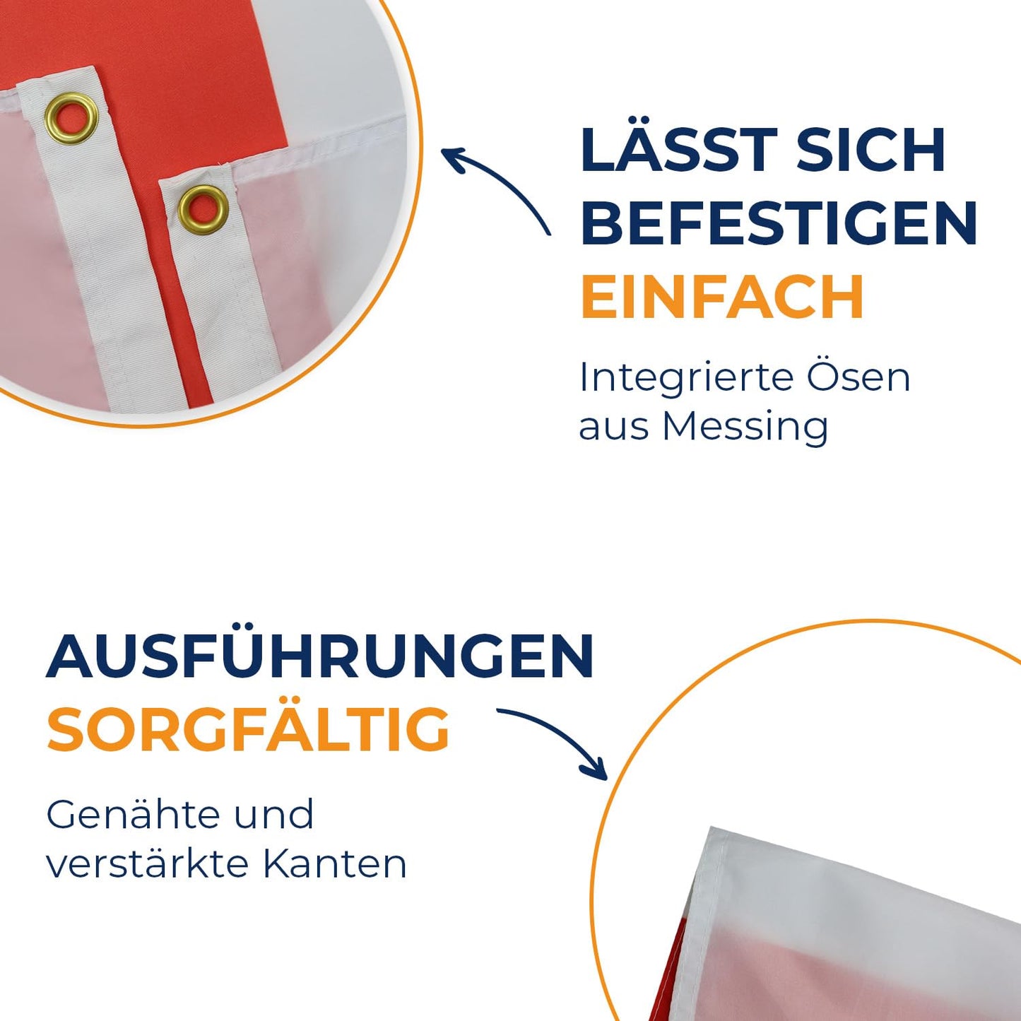 AZ FLAG - England Flag - 250x150 cm - Large English Flag 100% Polyester with Brass Eyelets - 300g - K_7