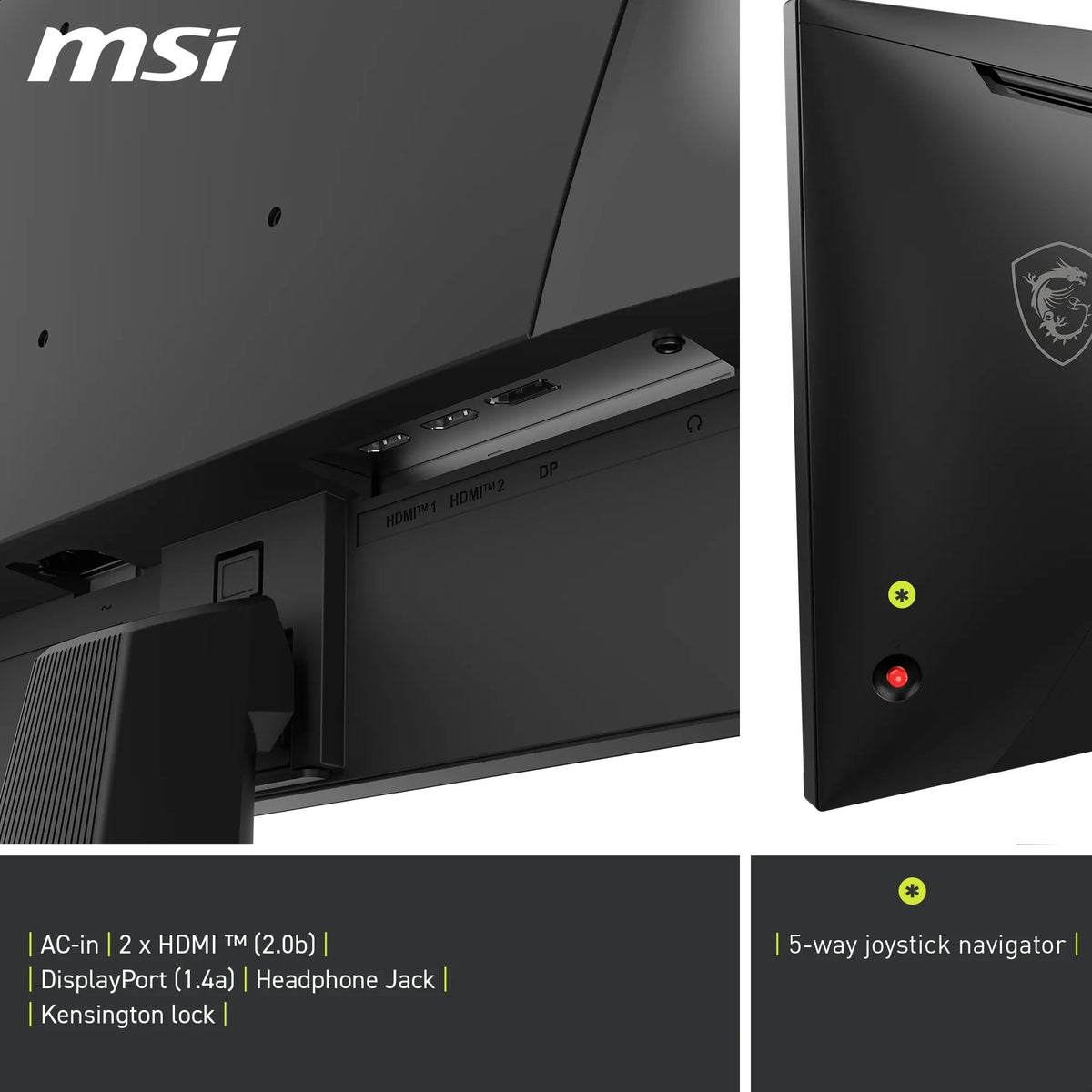MSI MAG 275QFA E20 – 27″ WQHD Rapid IPS, 200 Hz, 0,5 ms. Cu HDR, compatibilitate G-SYNC, AMD FreeSync Premium, AI Vision, Eye Care, HDMI 2.0b, DP 1.4a și design fără margini în negru. - 4711377398855