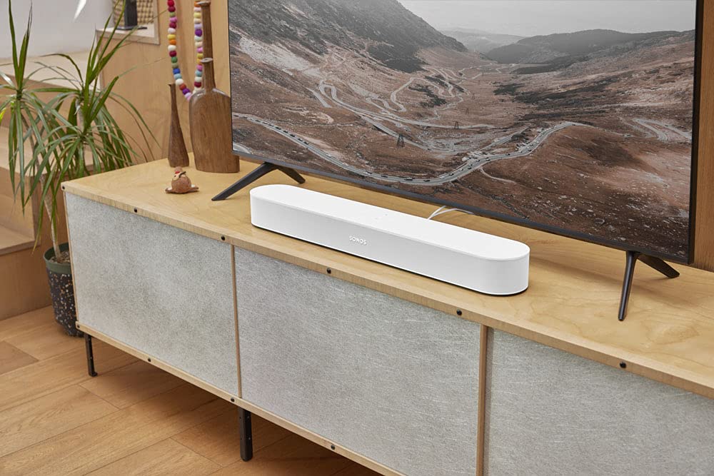 Sonos Beam (Gen 2). The smart soundbar for TV, music, and more (White) - BEAM2EU1