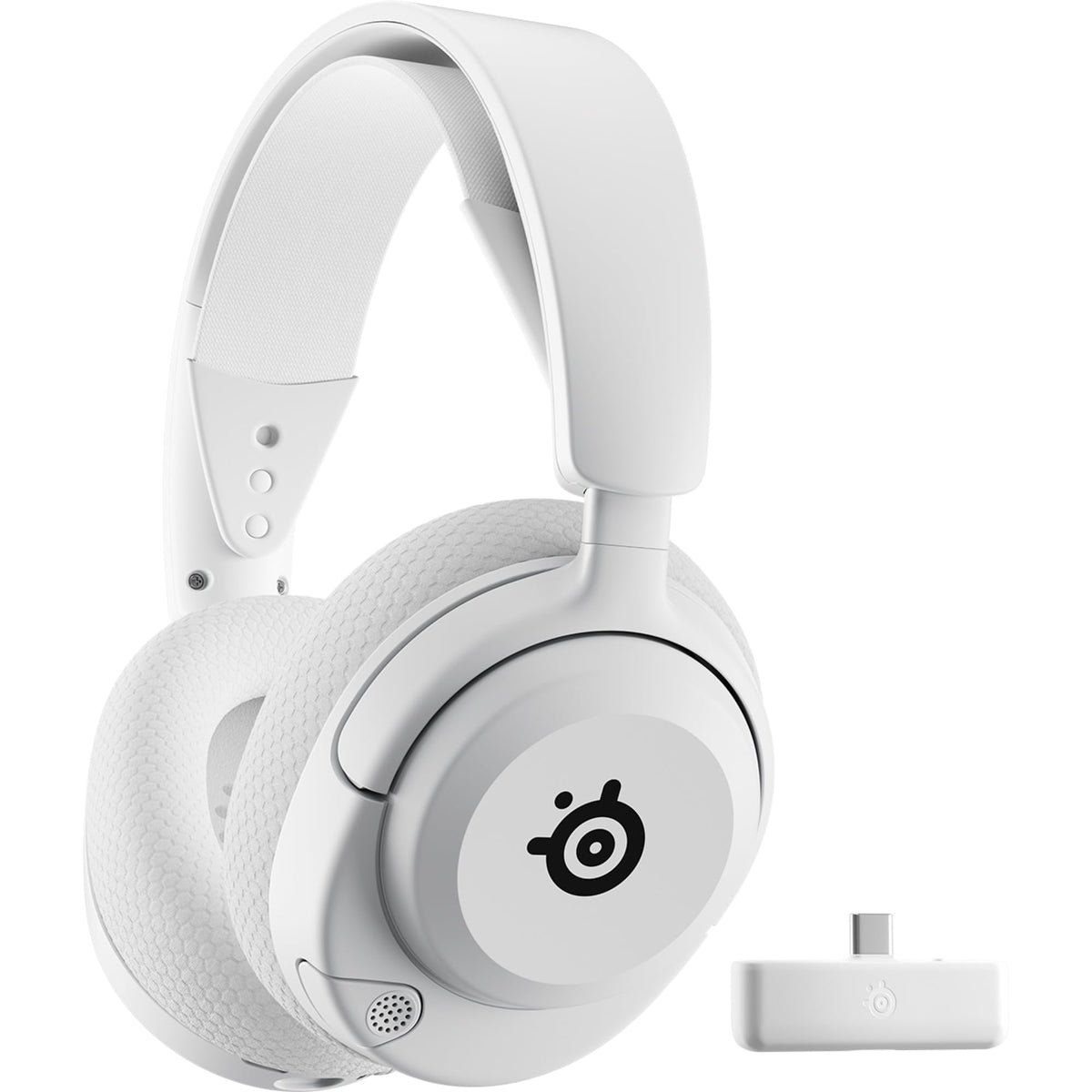 SteelSeries Arctis Nova 5X Wireless - Căști de gaming Multi-System - Xbox, PC - Driveri magnetici Neodym - Peste 100 de presetări audio - 60 de ore autonomie a bateriei - 2,4 GHz sau BT - Microfon ClearCast Gen2.X - Alb - 61677