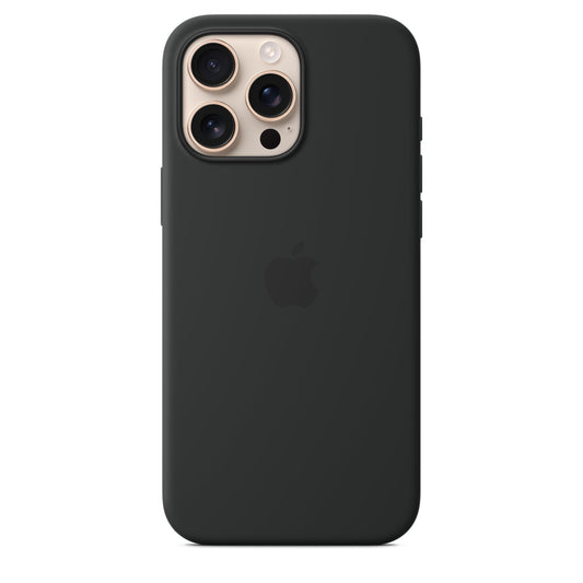 Apple iPhone 16 Pro Max Silicone Case with MagSafe - Black  - MYYT3ZM/A