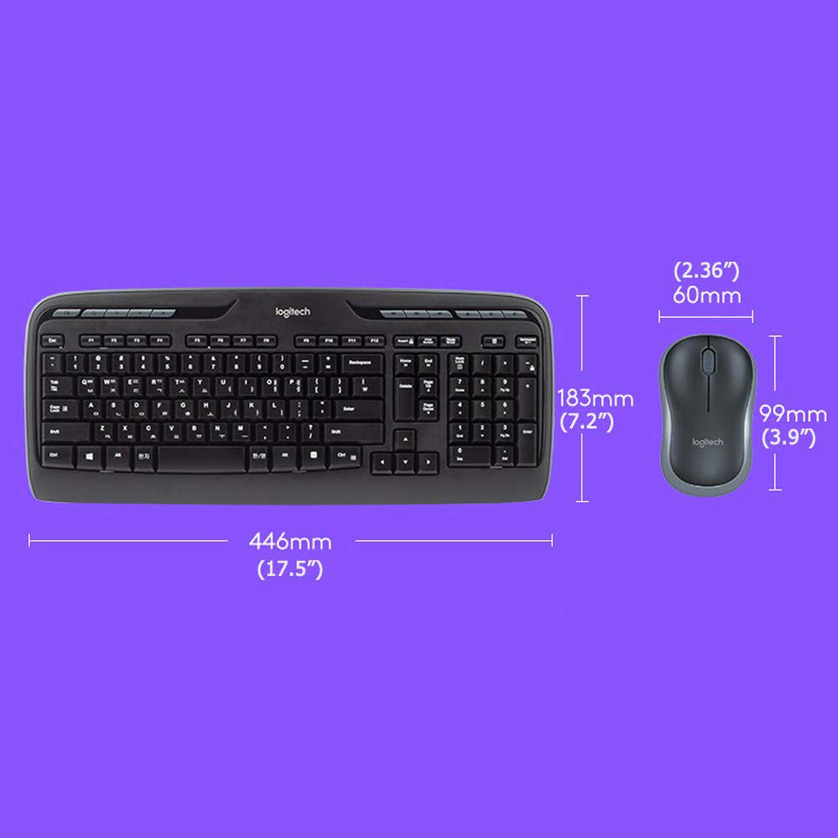Logitech MK330 Wireless Keyboard-Mouse Set - 920-003986