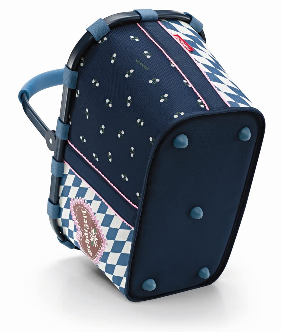 Reisenthel carrybag frame Bavaria 6 blue – Stable shopping basket with lots of storage space and practical inner pocket – Elegant and water-repellent design - BK4083