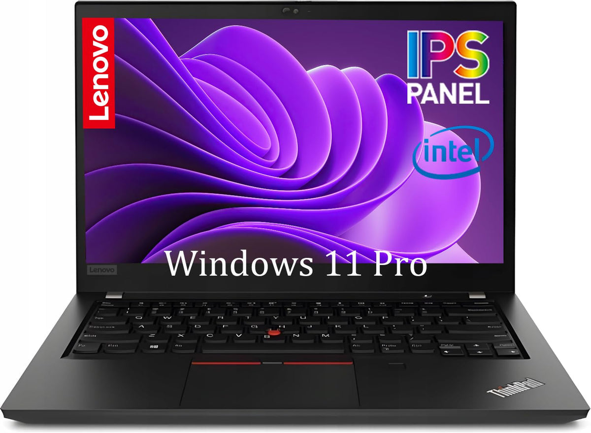 Lenovo Thinkpad T490 Laptop de afaceri, 14 inch FHD (1920 x 1080), Intel Core i5-8365U, 16 GB RAM, 256 GB SSD, layout US QWERTY, Windows 11 Pro (Recondiționat)