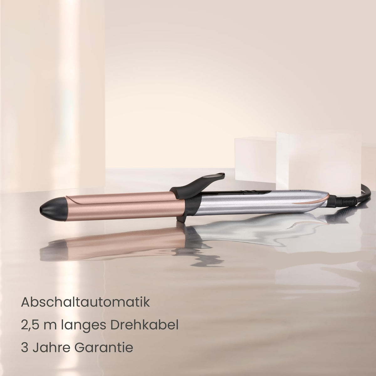 BaByliss Cosmos Curling Iron 25 mm for Waves & Curls, Ceramic - C263E