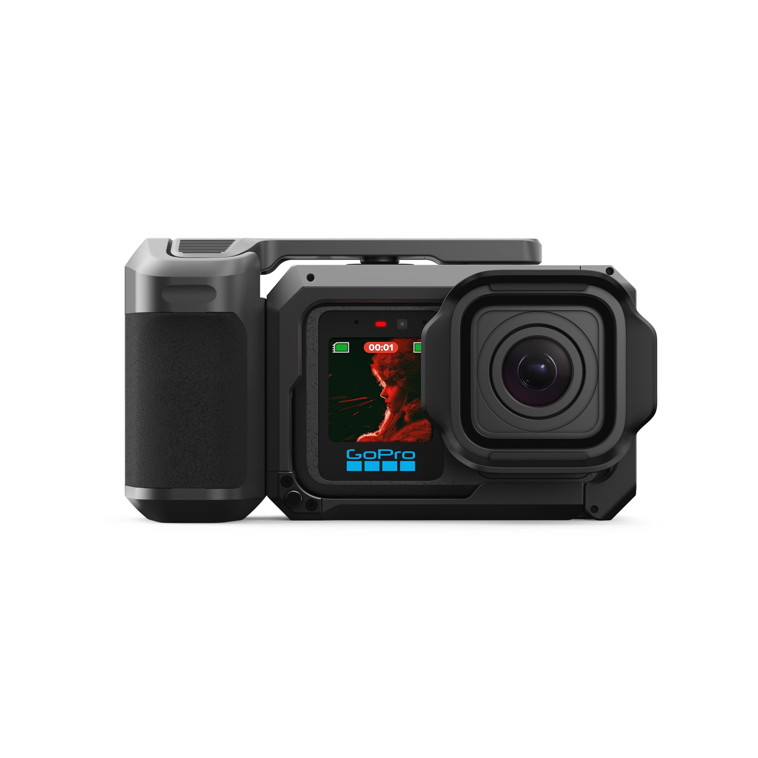 GoPro Mission 1 PRO Grip Edition – Includes Mission 1 PRO camera, point-and-shoot grip, Enduro 2 rechargeable battery, removable lens hood and carrying case - CHDRW-011-RW