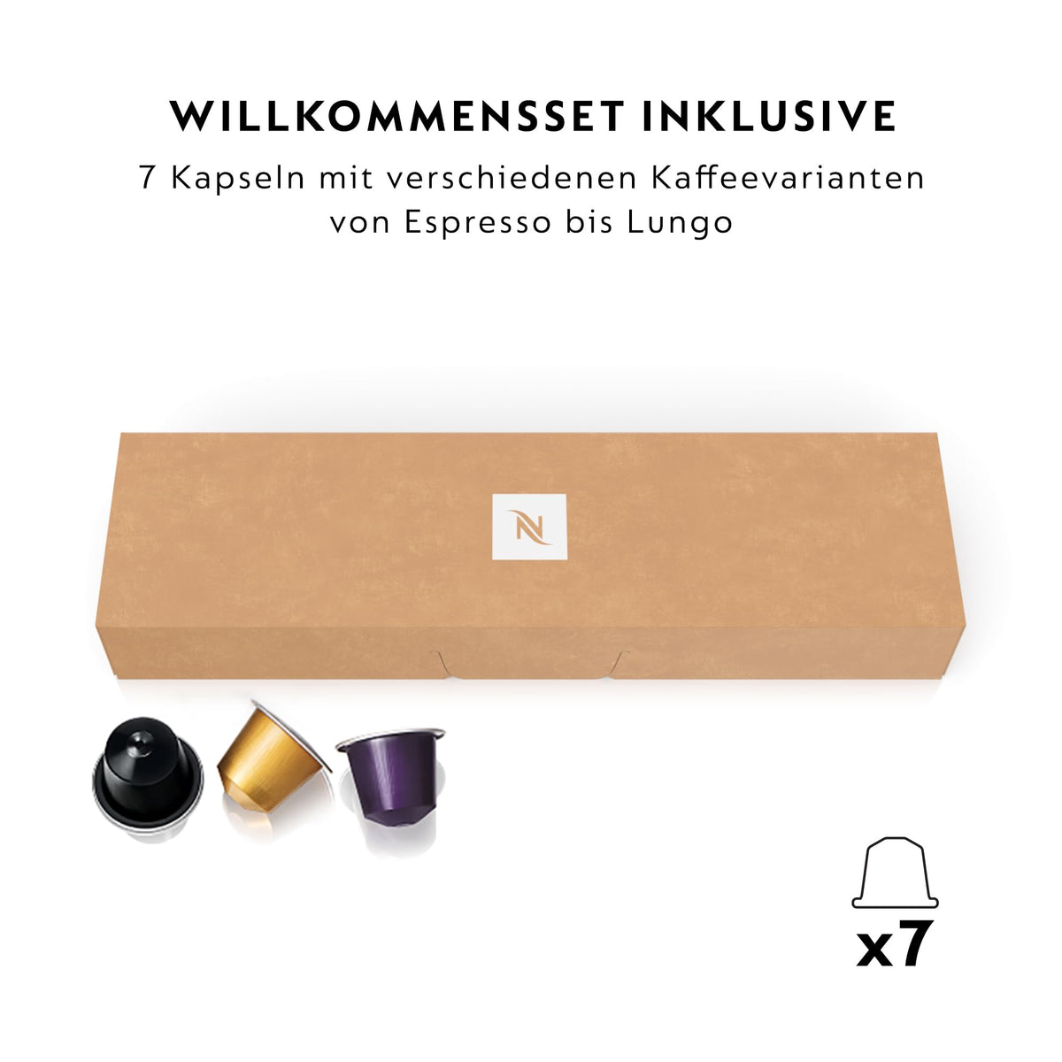 NESPRESSO KRUPS Essenza Mini Black Matte Original Capsule Machine XN110N - XN110NF0