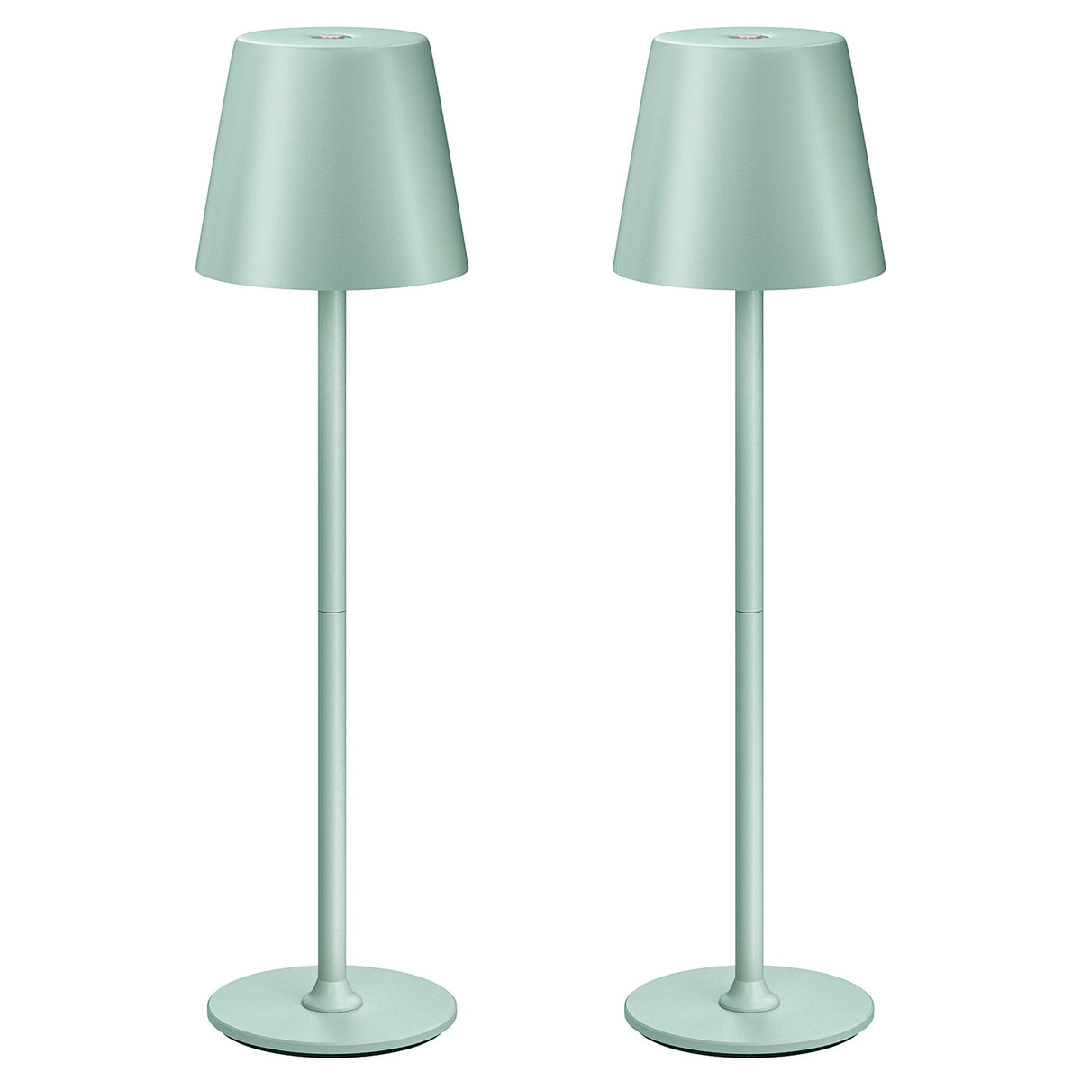 UPXNBOR LED Table Lamp Wireless 2-Piece Set, Metal Table Lamp for Outdoor & Indoor - UP-WSA