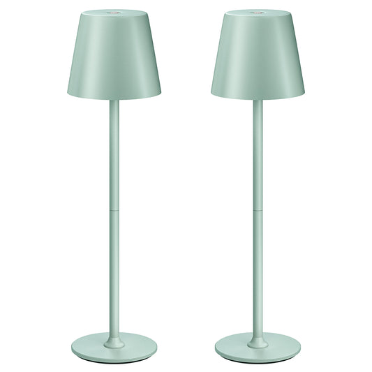UPXNBOR LED Table Lamp Wireless 2-Piece Set, Metal Table Lamp for Outdoor & Indoor - UP-WSA