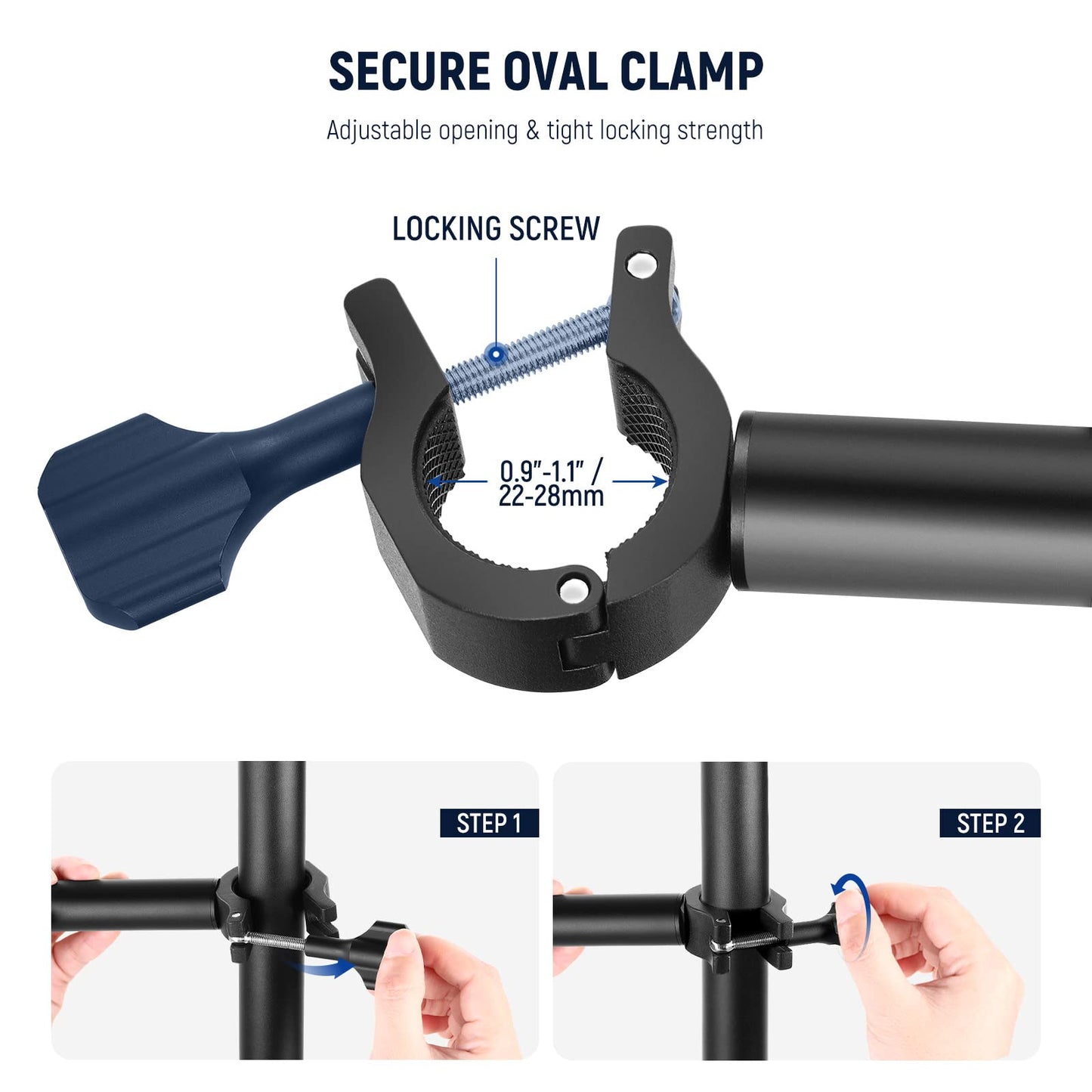 NEEWER Table Overhead Camera Mount Arm, 11.8"-20"/30-51cm Telescopic Extension Arm for Table Stand with Ball Head Mount 1/4" 3/8" 5/8" Screws for Webcam Camera LED Ring Light Microphone,DS001 - 10101938