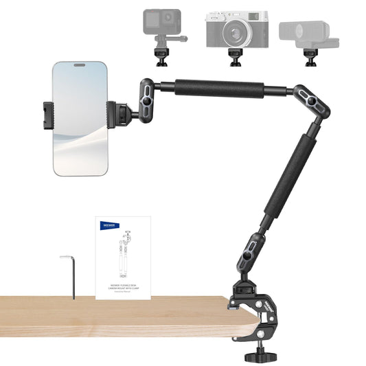 NEEWER 22" Magic Arm with Table C Clamp, Overhead Camera Mount, UA057