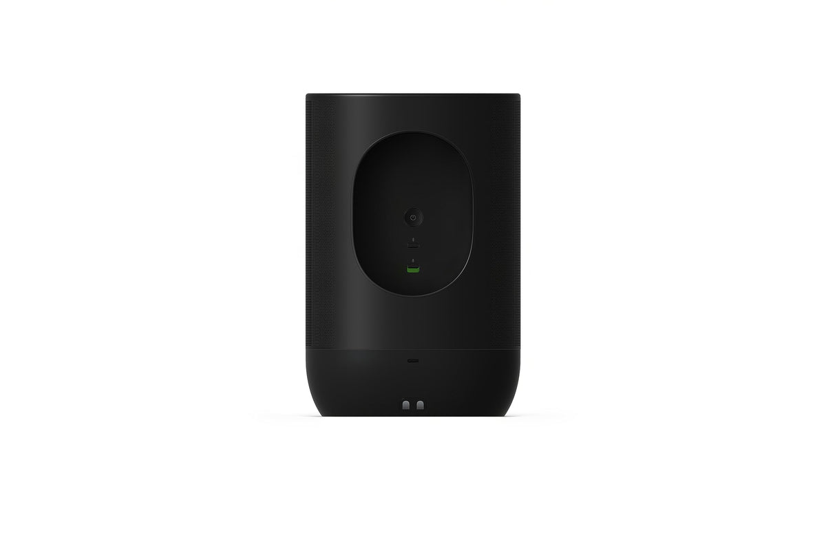 Sonos Move 2 | Portable speaker with WiFi, Bluetooth, compatible with Amazon Alexa, at least 24 hours battery life and wireless charging station - Black - MOVE2EU1BLK