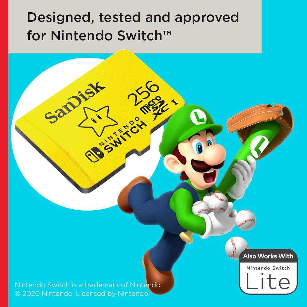 SanDisk microSDXC Nintendo Switch 256GB (SDSQXAO-256G-GNCZN)