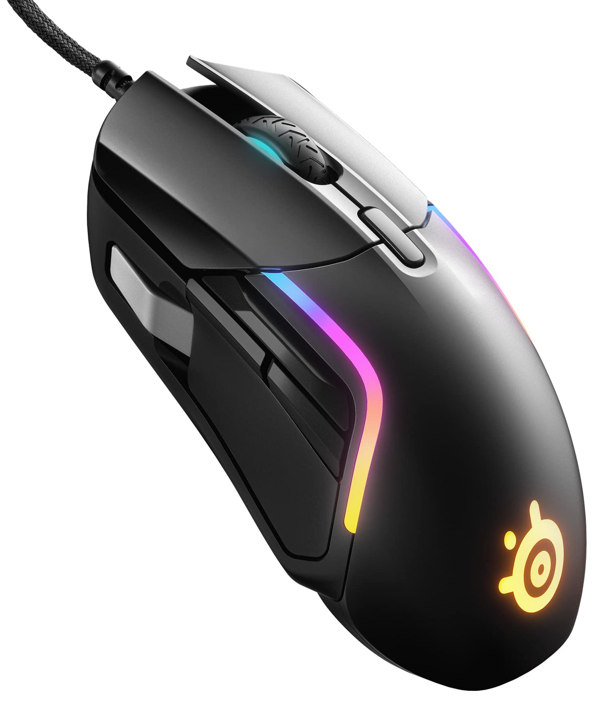 SteelSeries Rival 5 - Gaming Mouse - TrueMove Air Optical Sensor with 18,000 CPI - 9 programmable buttons - Ultra-lightweight 85 grams, Black - 62551