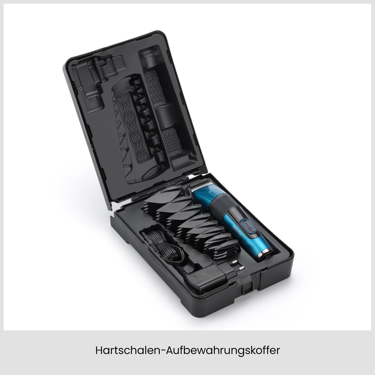 BaByliss Japanese Steel Hair Clipper – Lithium battery, 160 minutes of runtime, 3 hours full charging time, includes hard case, black, E990E