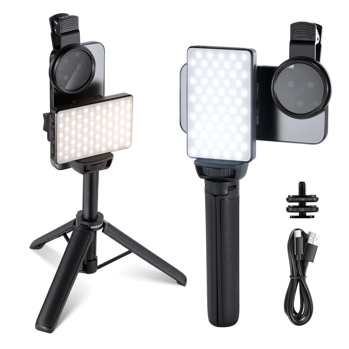 NEEWER Basics LED Selfie Tattoo Light compatible with iPhone, BL120B