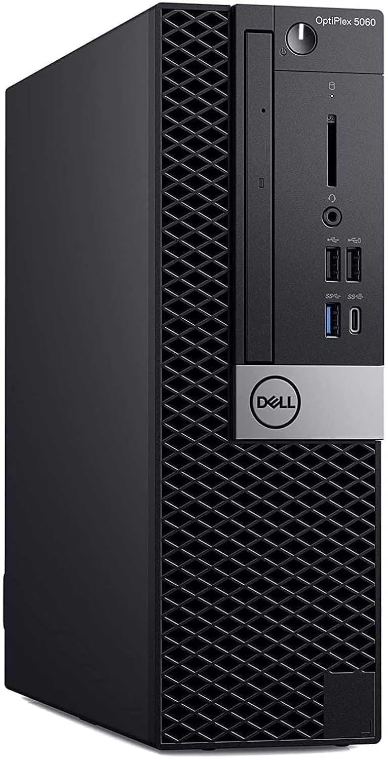 Dell Optiplex 5060 SFF Desktop PC, Intel Core i3-8100, 8GB RAM, 256GB SSD, WLAN, Bluetooth, US QWERTY keyboard, Windows 11 Pro (Refurbished)