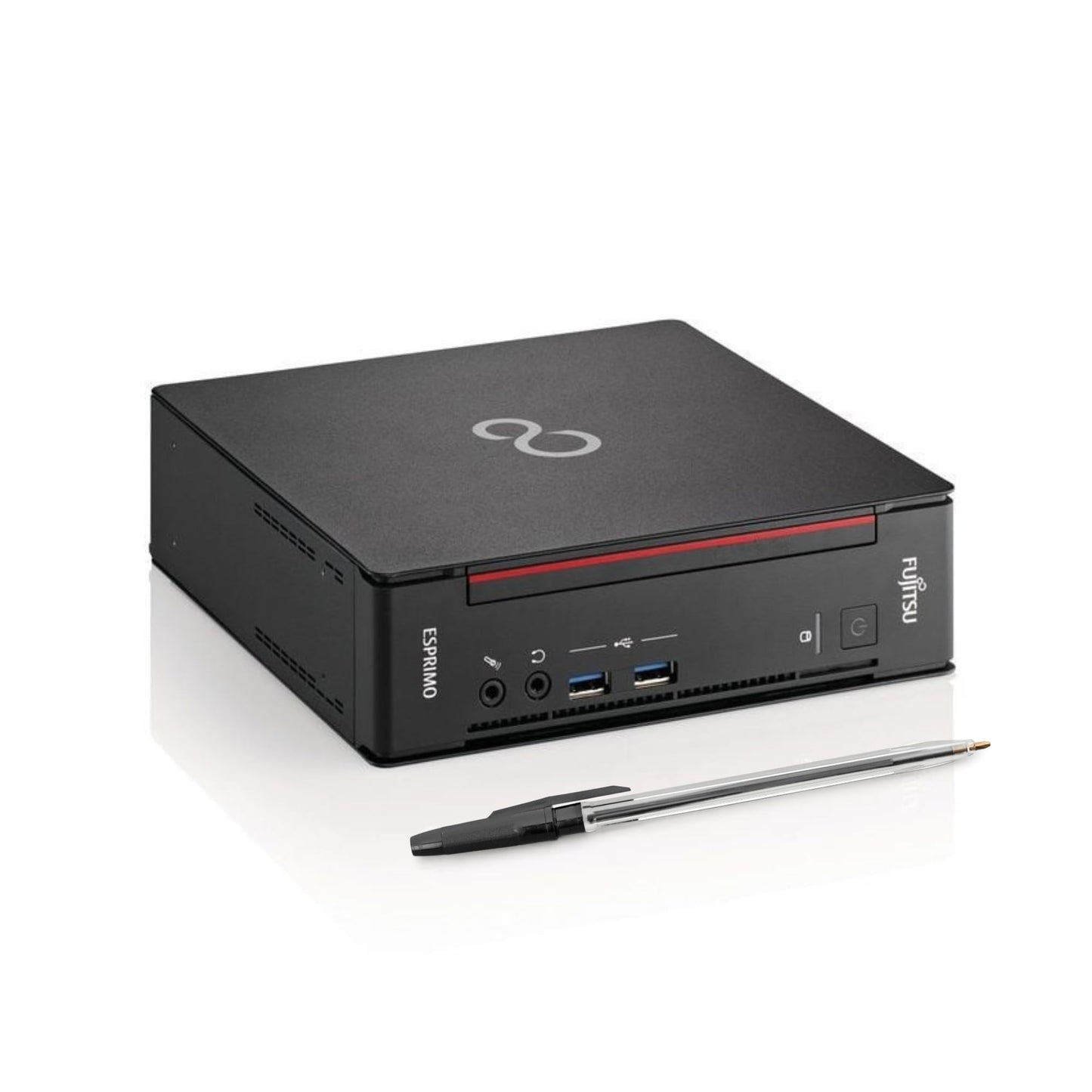 Fujitsu Q558 - Mini PC Desktop PC - Intel i5-8400T 6 Core 1.7 GHz - RAM 8 GB DDR4 SSD 256 GB, DVI + DP - Win 11 ready for use with WLAN stick (refurbished)