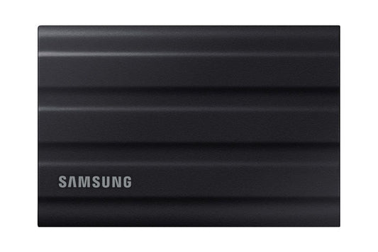 Samsung Portable SSD T7 Shield, 2 TB, USB 3.2 Gen.2, 1,050 MB/s read, 1,000 MB/s write, robust external hard drive outdoor for Mac, PC and smartphone, black, MU-PE2T0S/EU