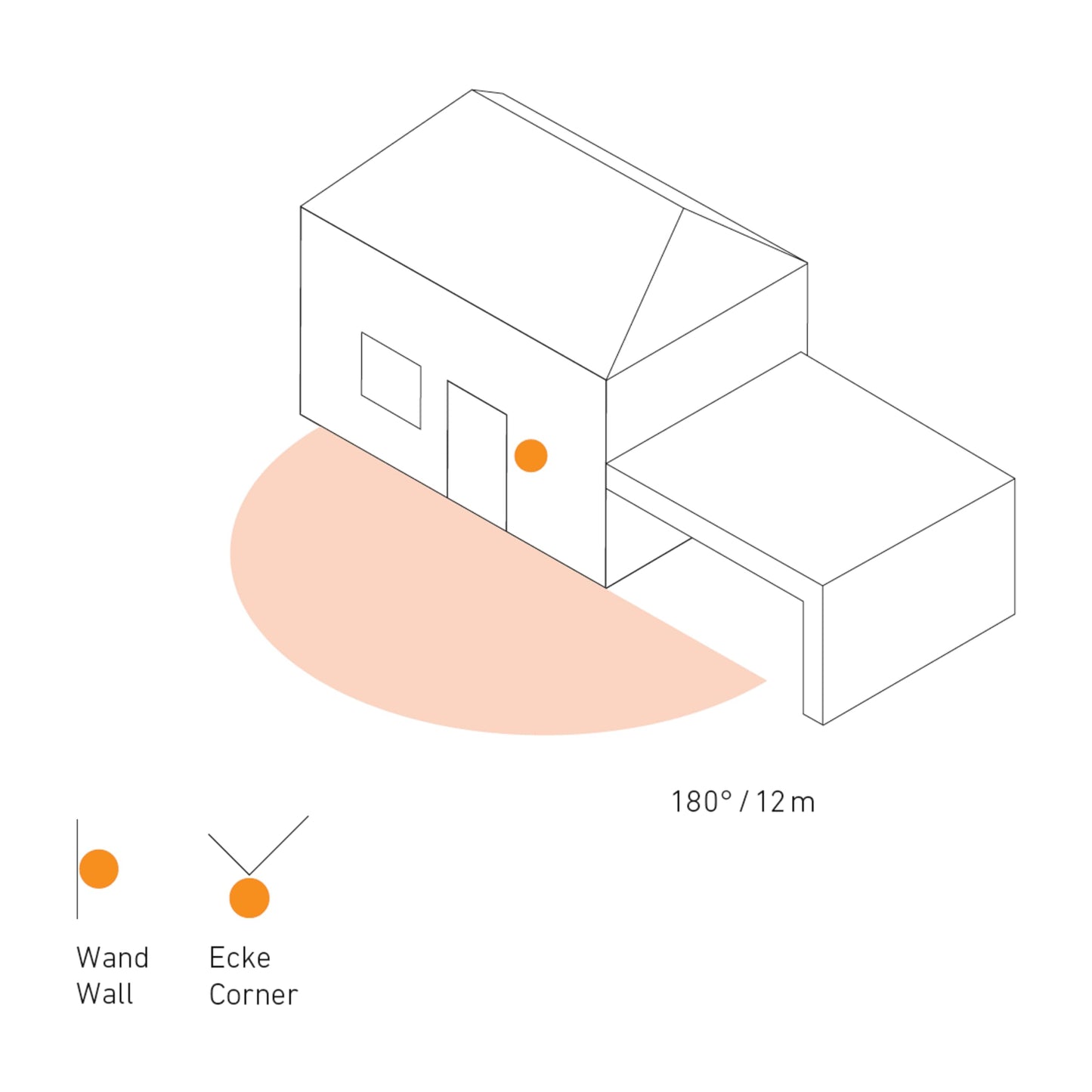 Steinel motion detector IS 180-2 black, 180° infrared motion sensor, twilight sensor for indoor and outdoor use - 603113